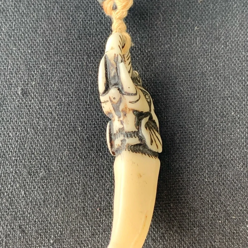 Elephant‎ Carved Pendant